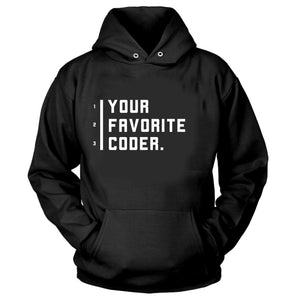 Classic "Your Favorite Coder" - Dark Unisex Hoodie