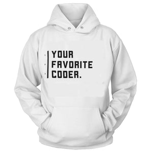 Classic "Your Favorite Coder" - White Hoodie